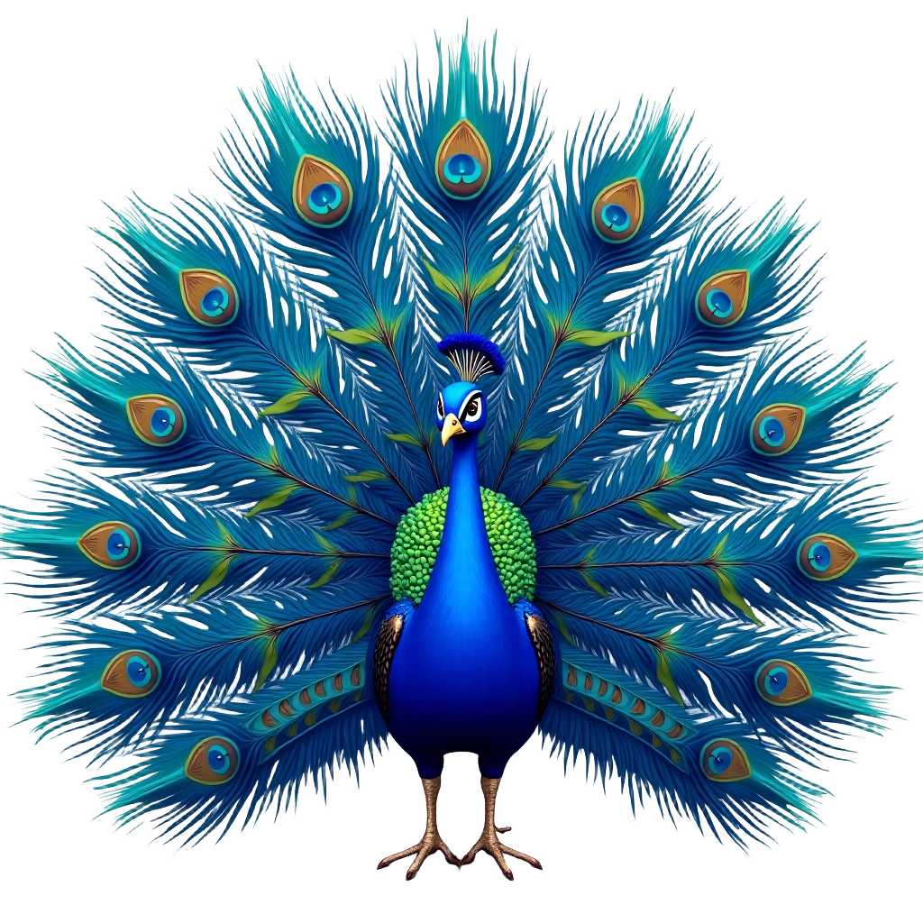 Majestic Peacock Display