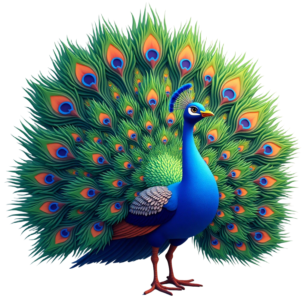 Elegant Peacock Display