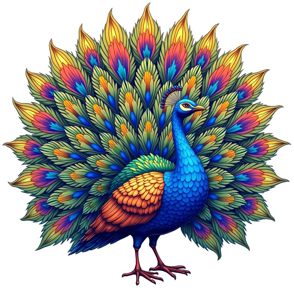 Radiant Peacock