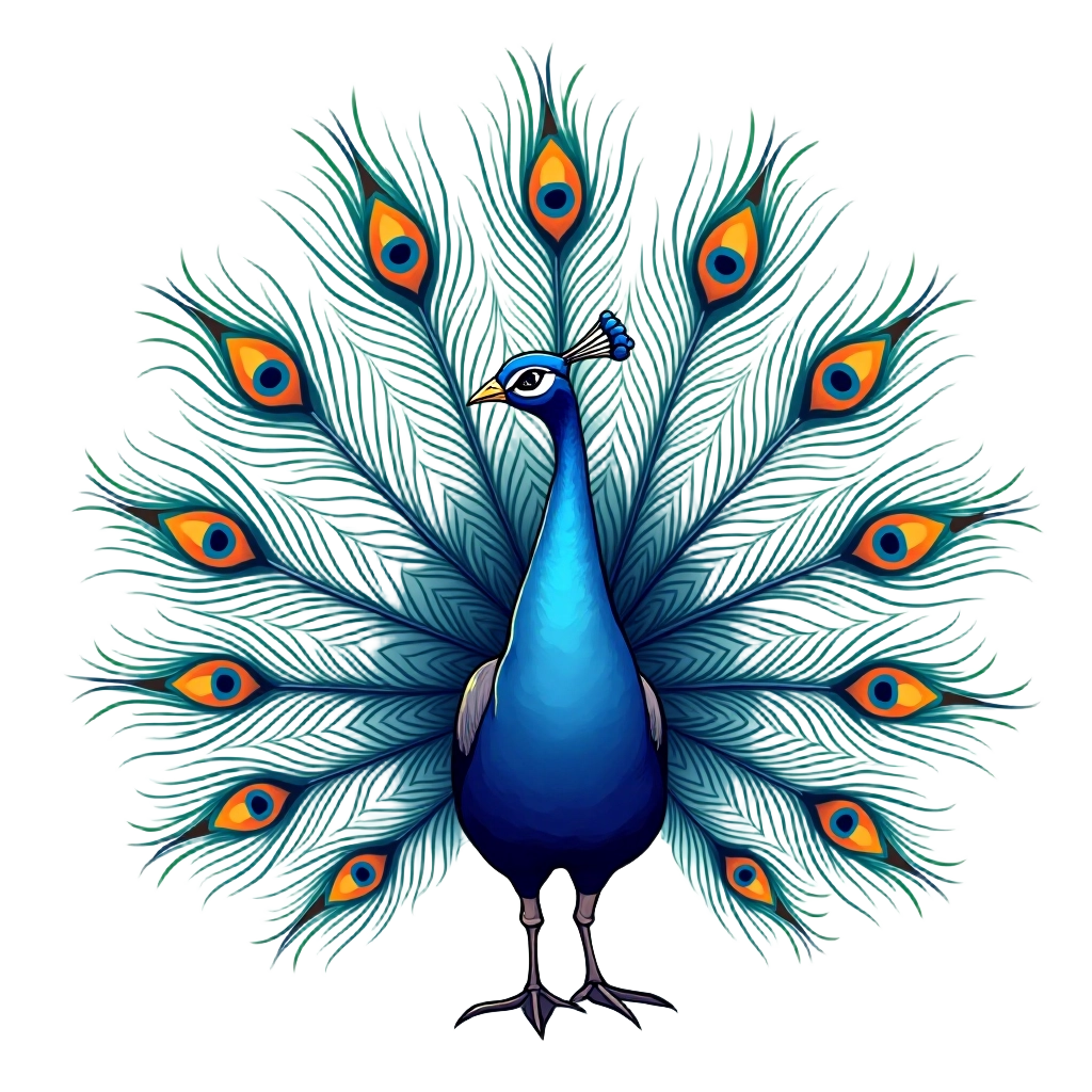 Majestic Peacock Display