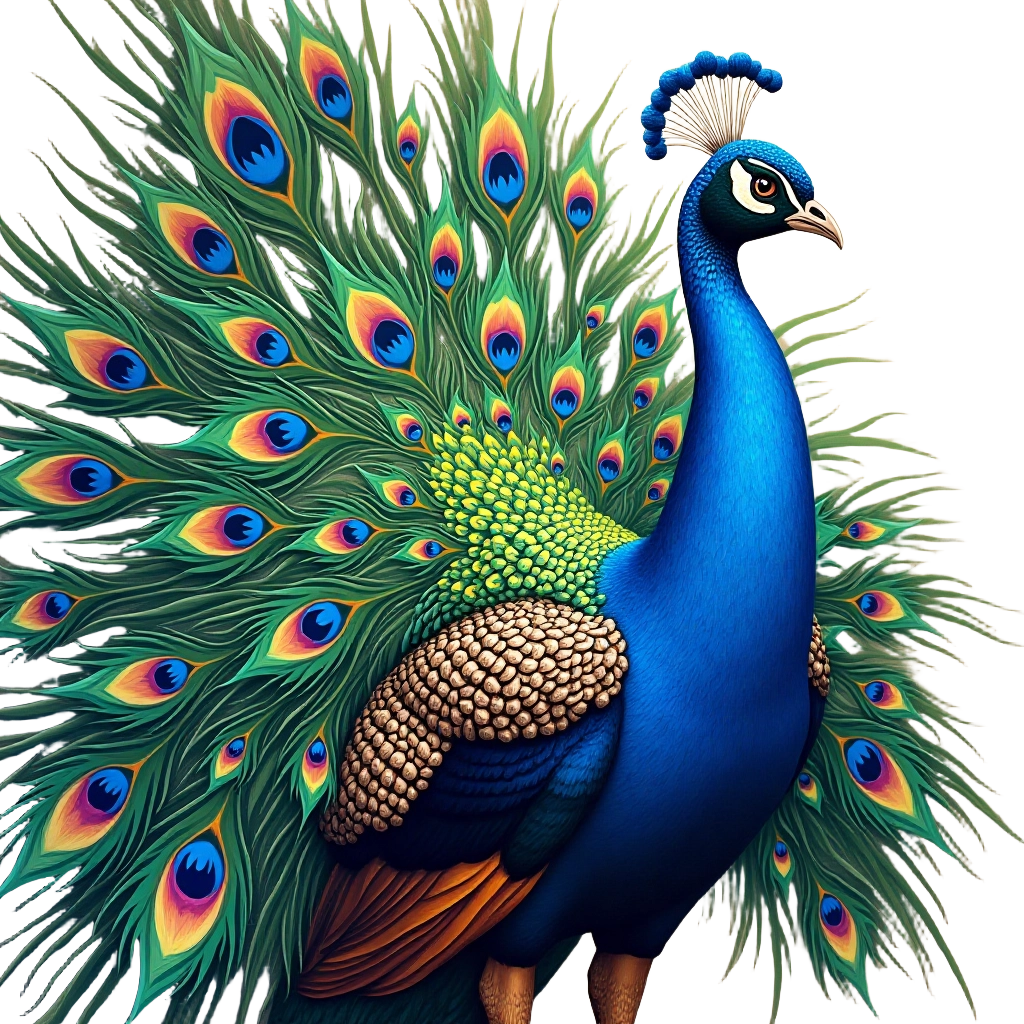 Majestic Peacock Display