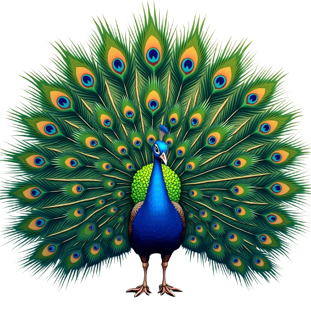 Majestic Peacock Display