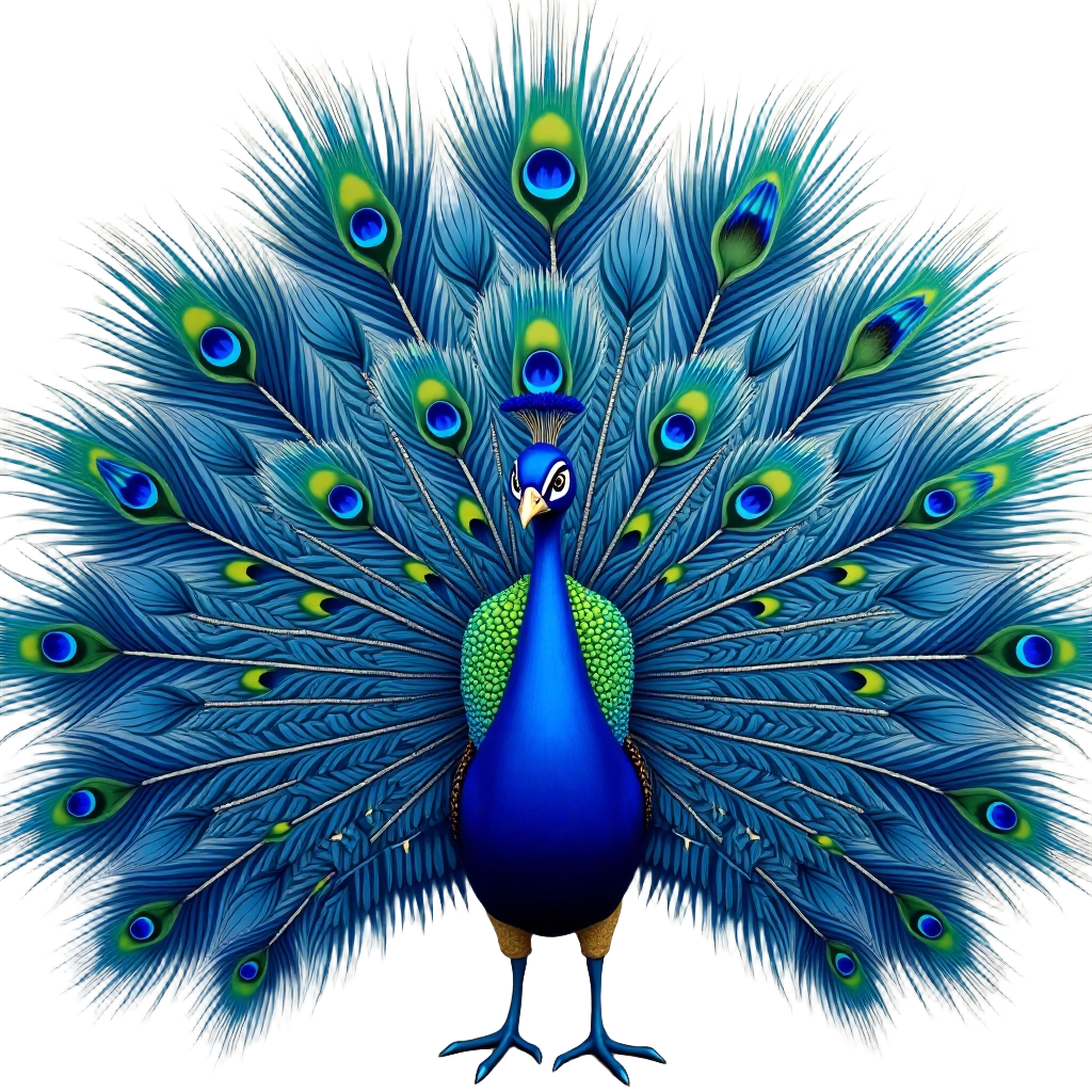 Majestic Peacock Display