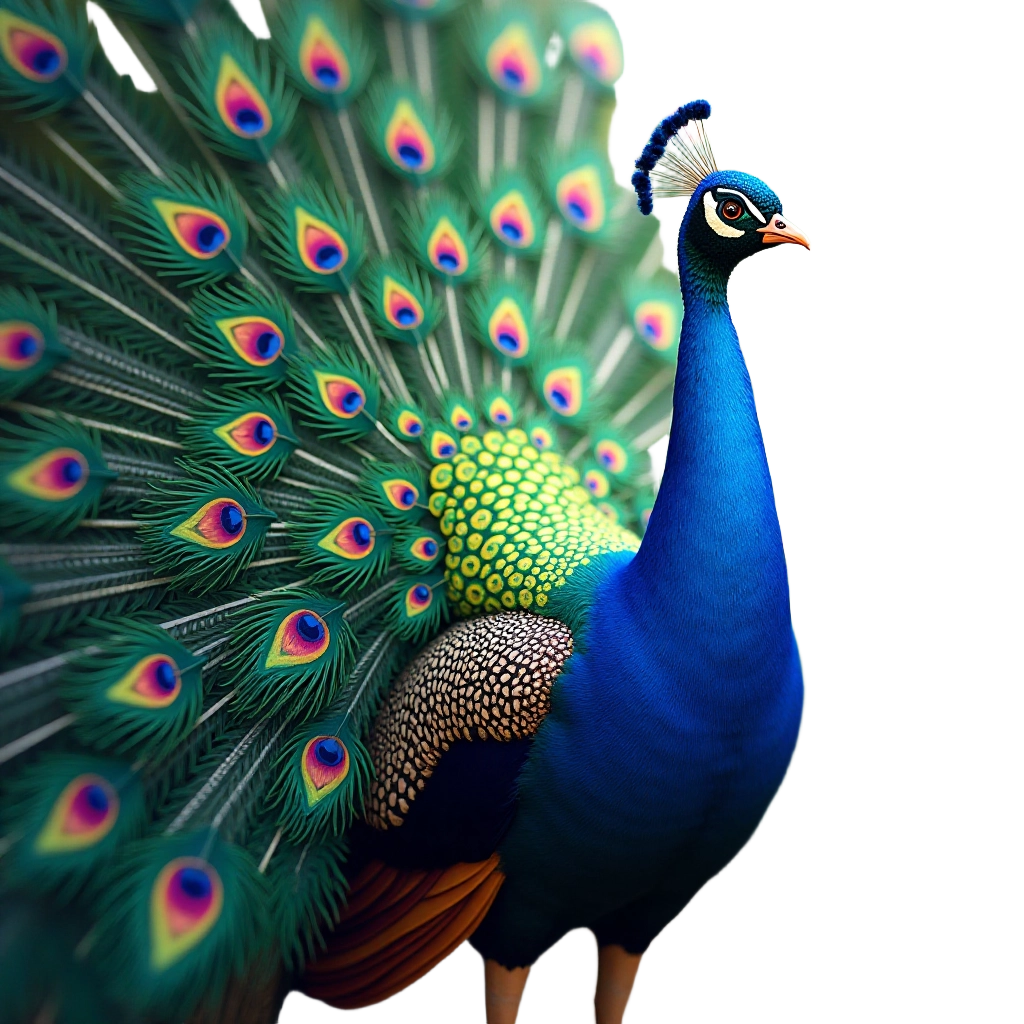 Majestic Peacock Display