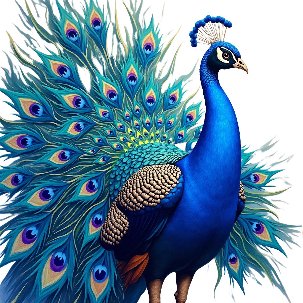 Majestic Peacock Display