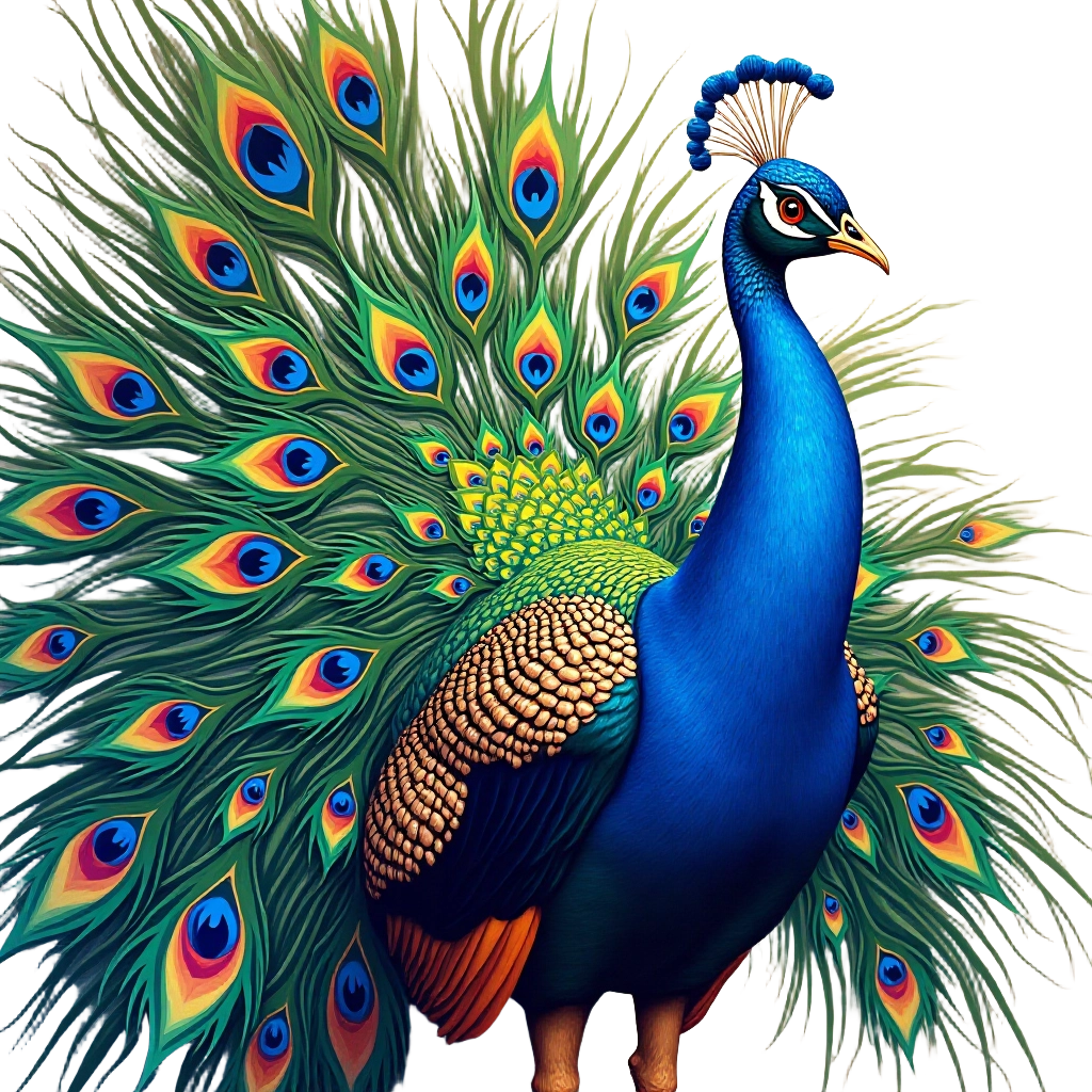 Majestic Peacock Display