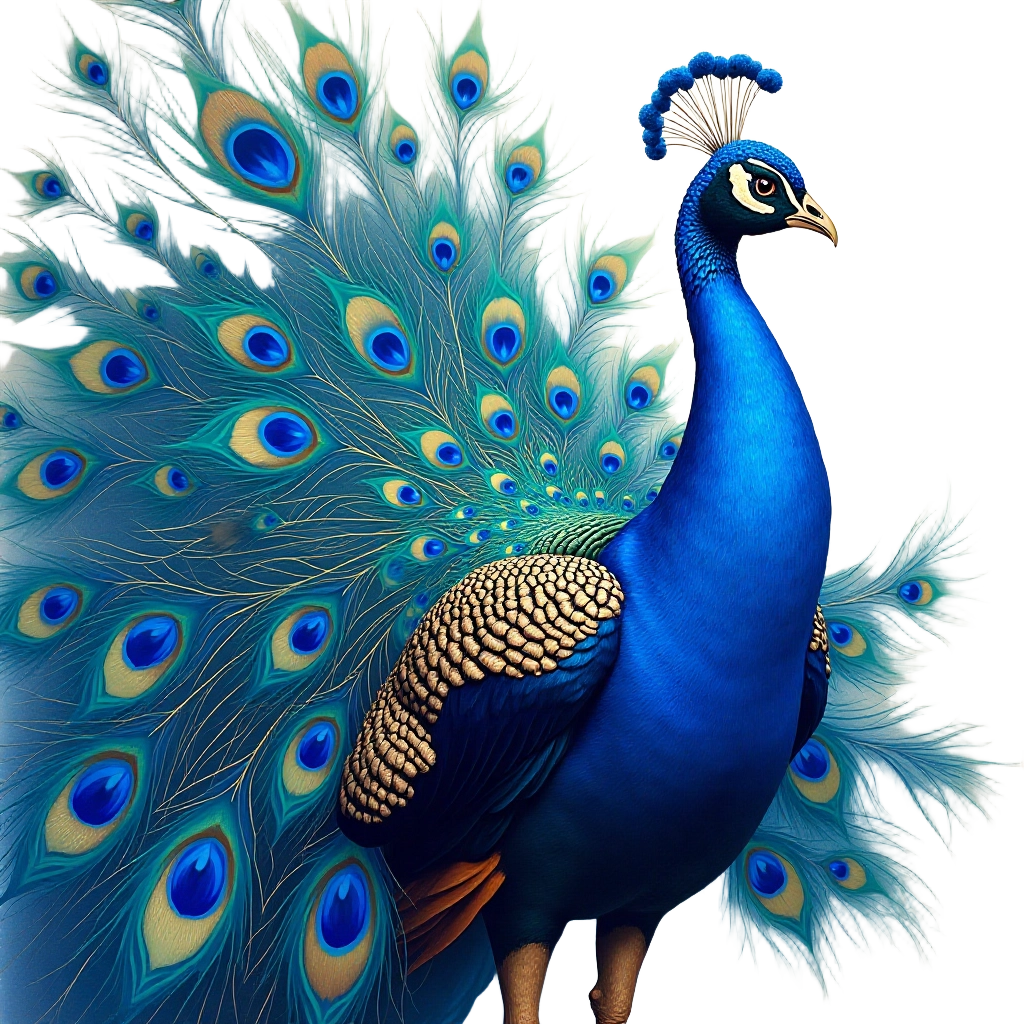 Majestic Peacock Display