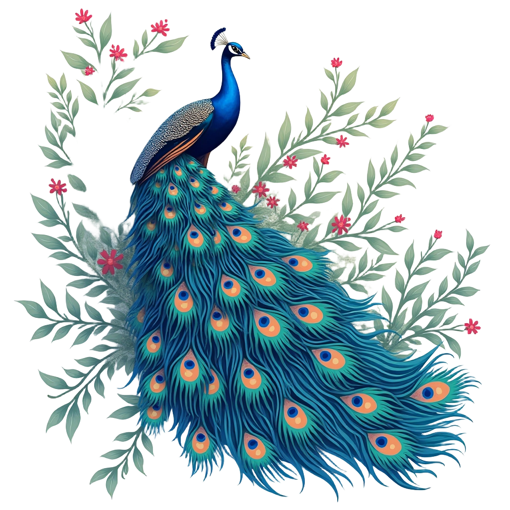 Peacock in Bloom