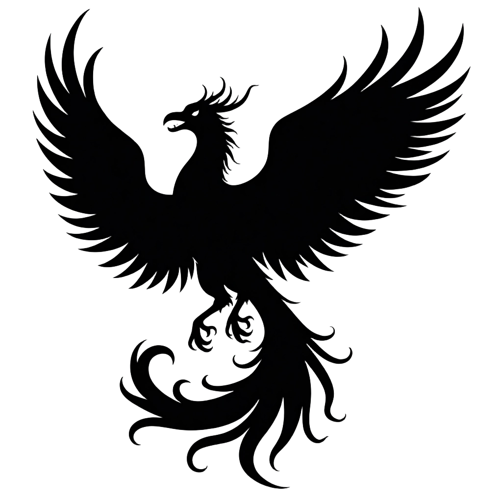 Elegant Phoenix Silhouette