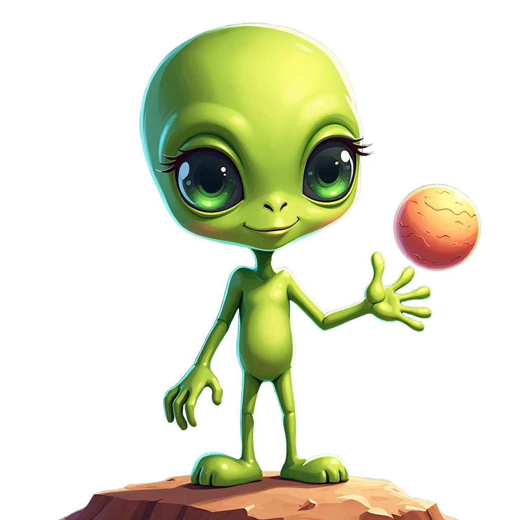 Friendly Alien with a Planet