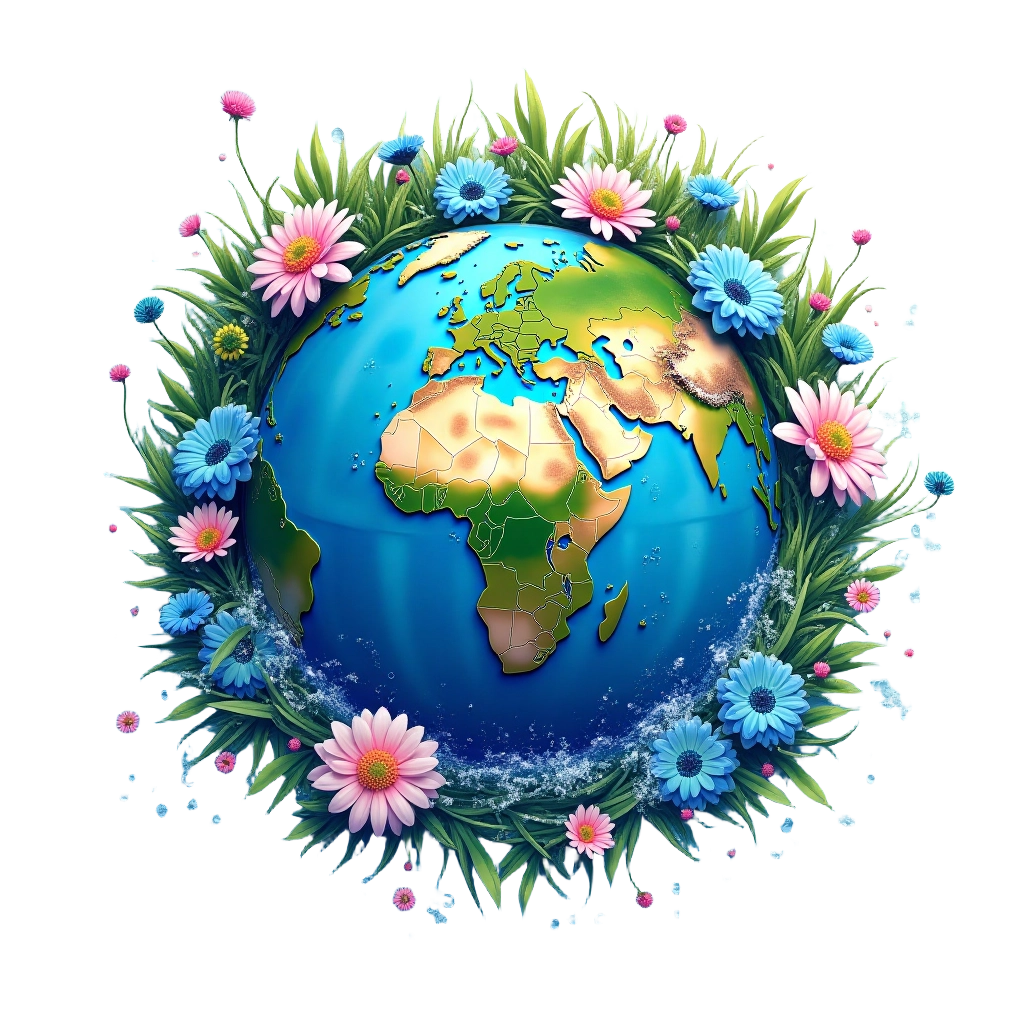 Floral Embrace of the Earth