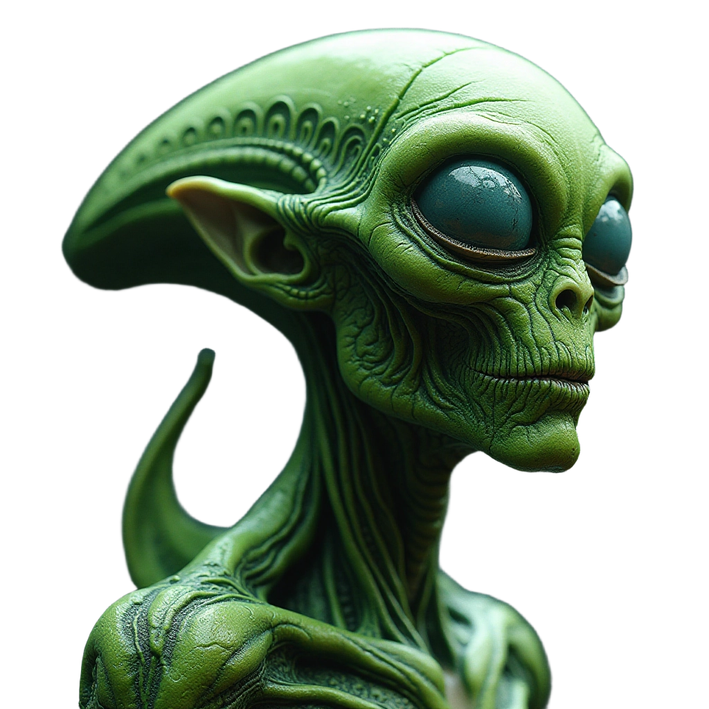 Green Alien Portrait