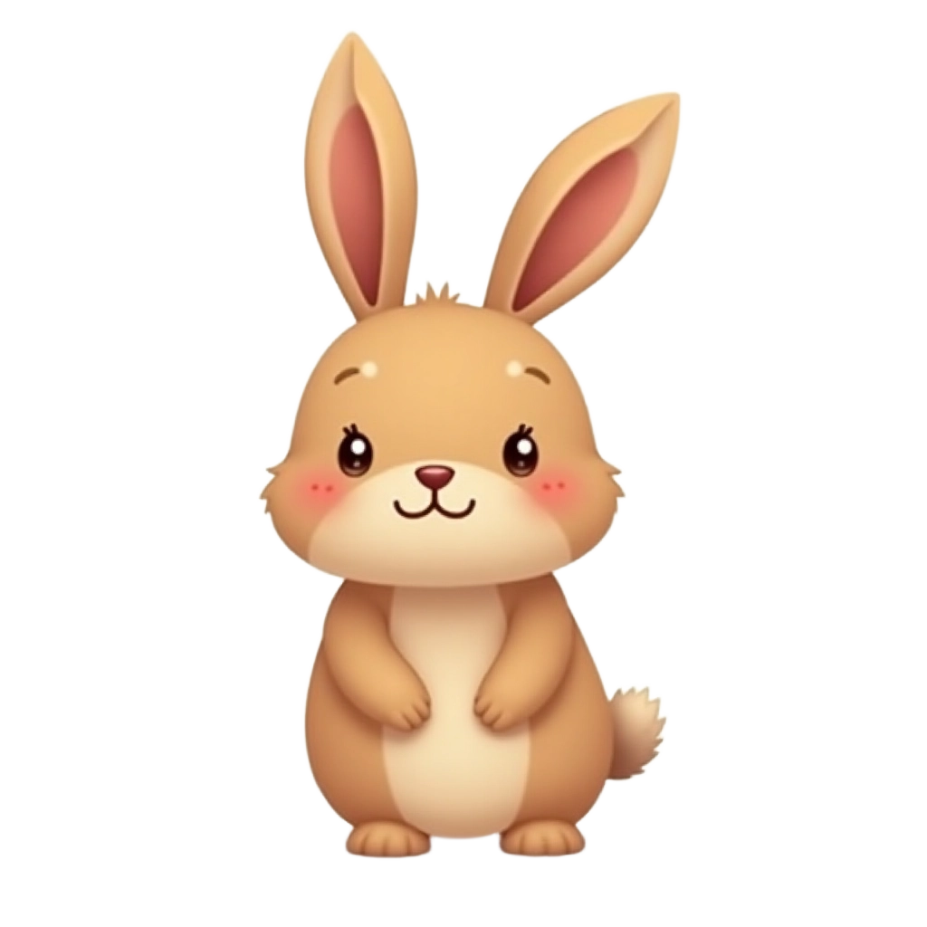 Adorable Cartoon Rabbit