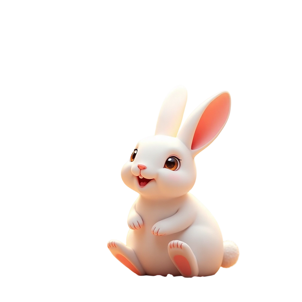 Cute White Rabbit