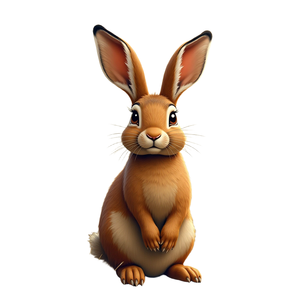 Adorable Cartoon Rabbit