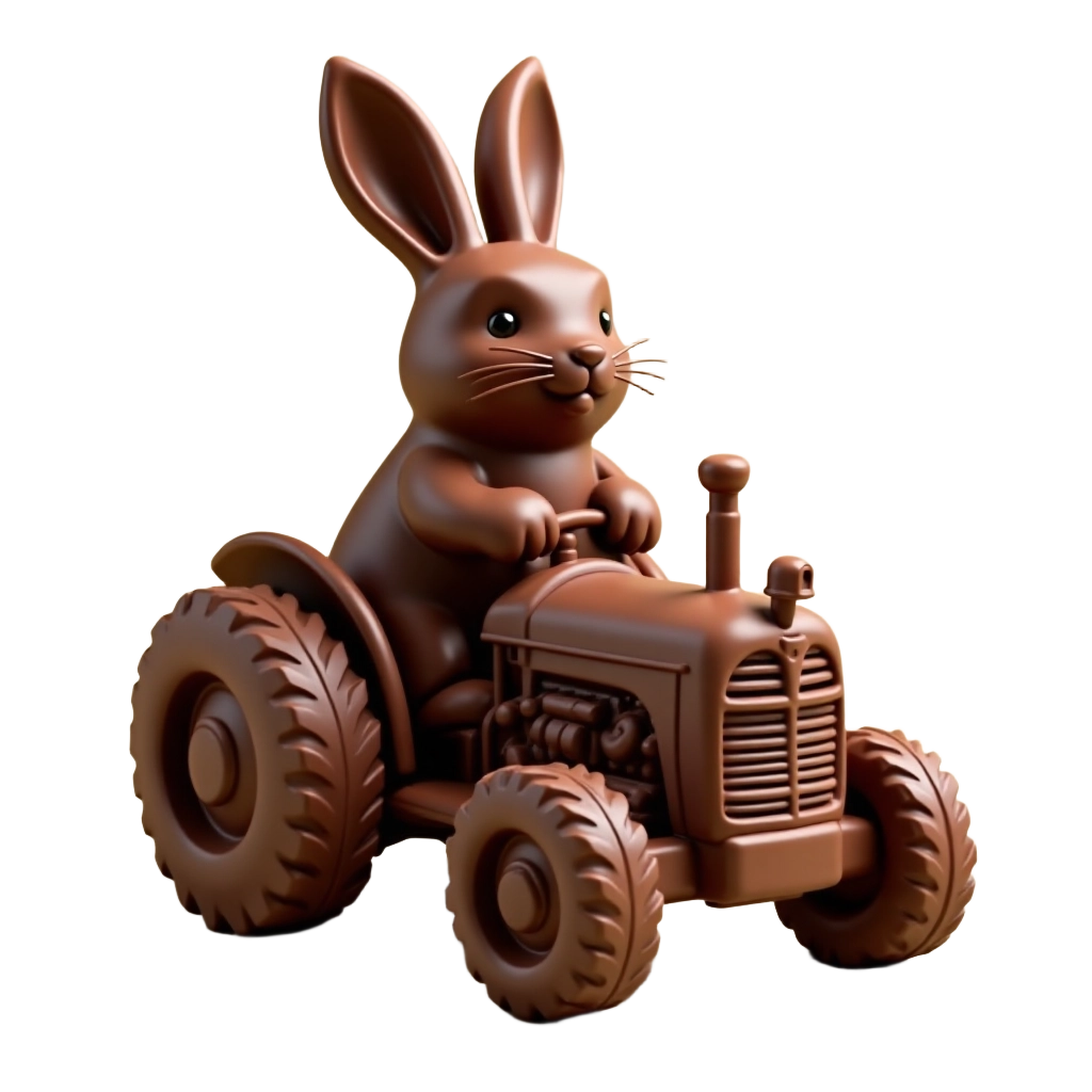 Chocolate Bunny Tractor