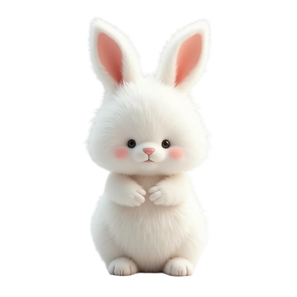 Cute White Rabbit