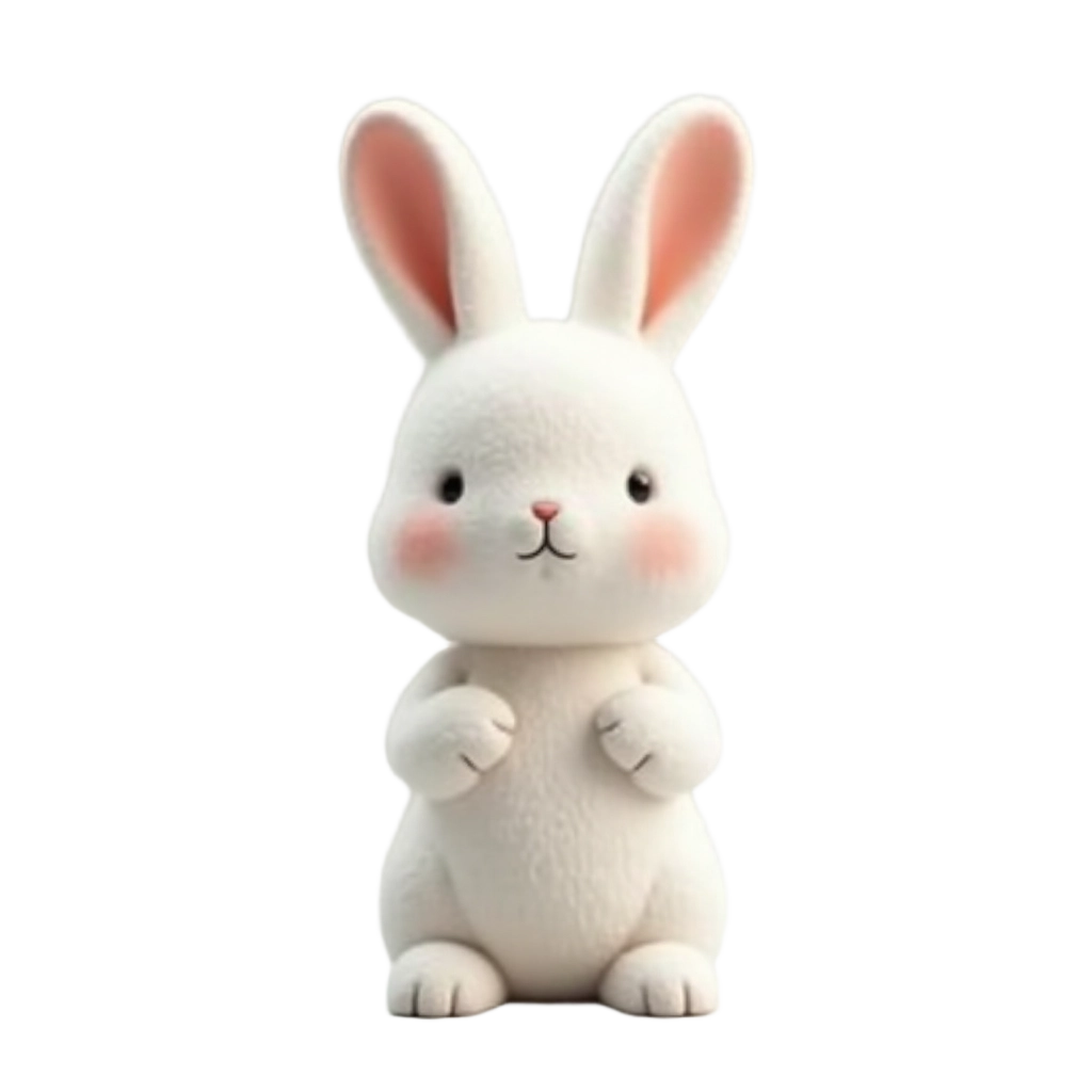 Cute White Rabbit