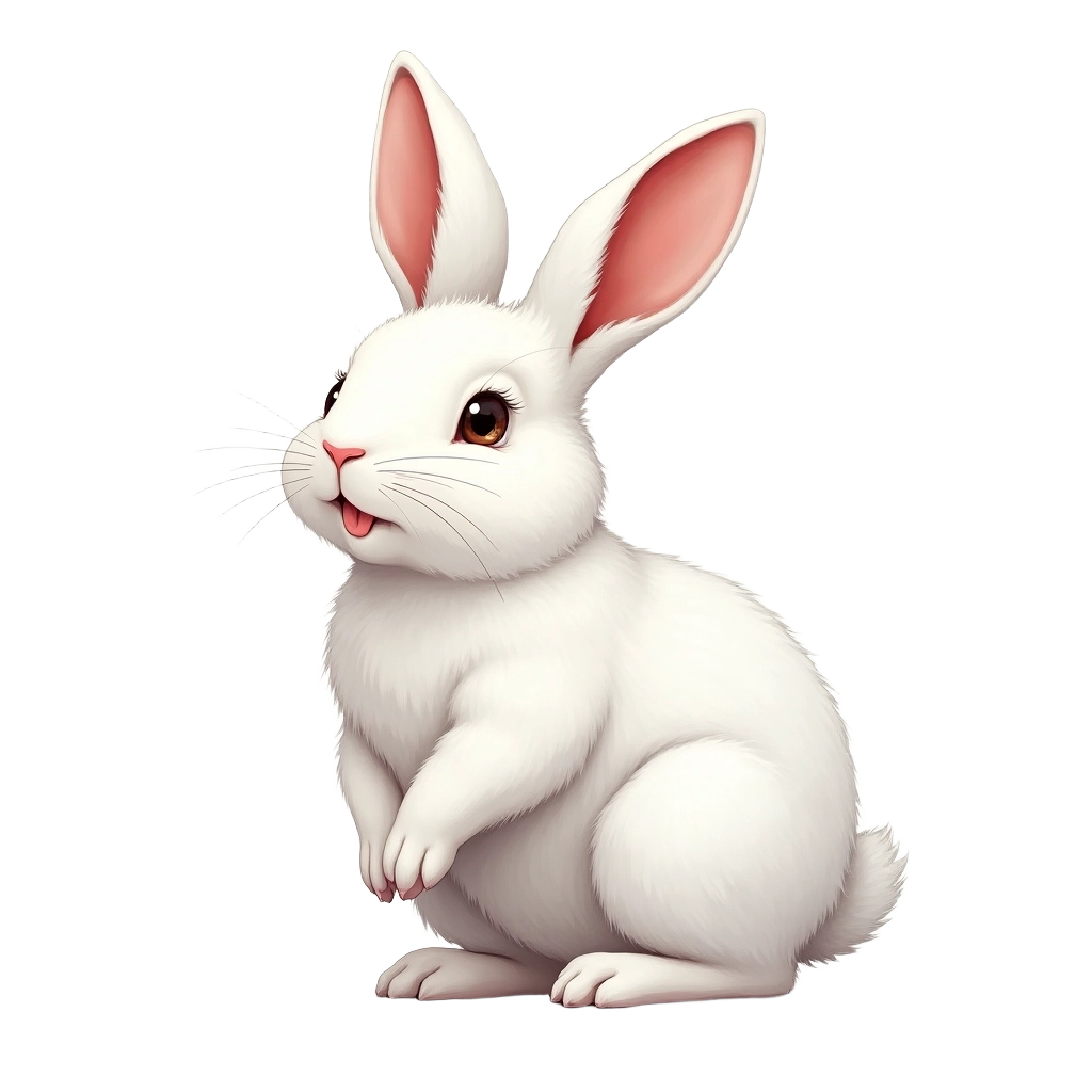 Cute White Rabbit