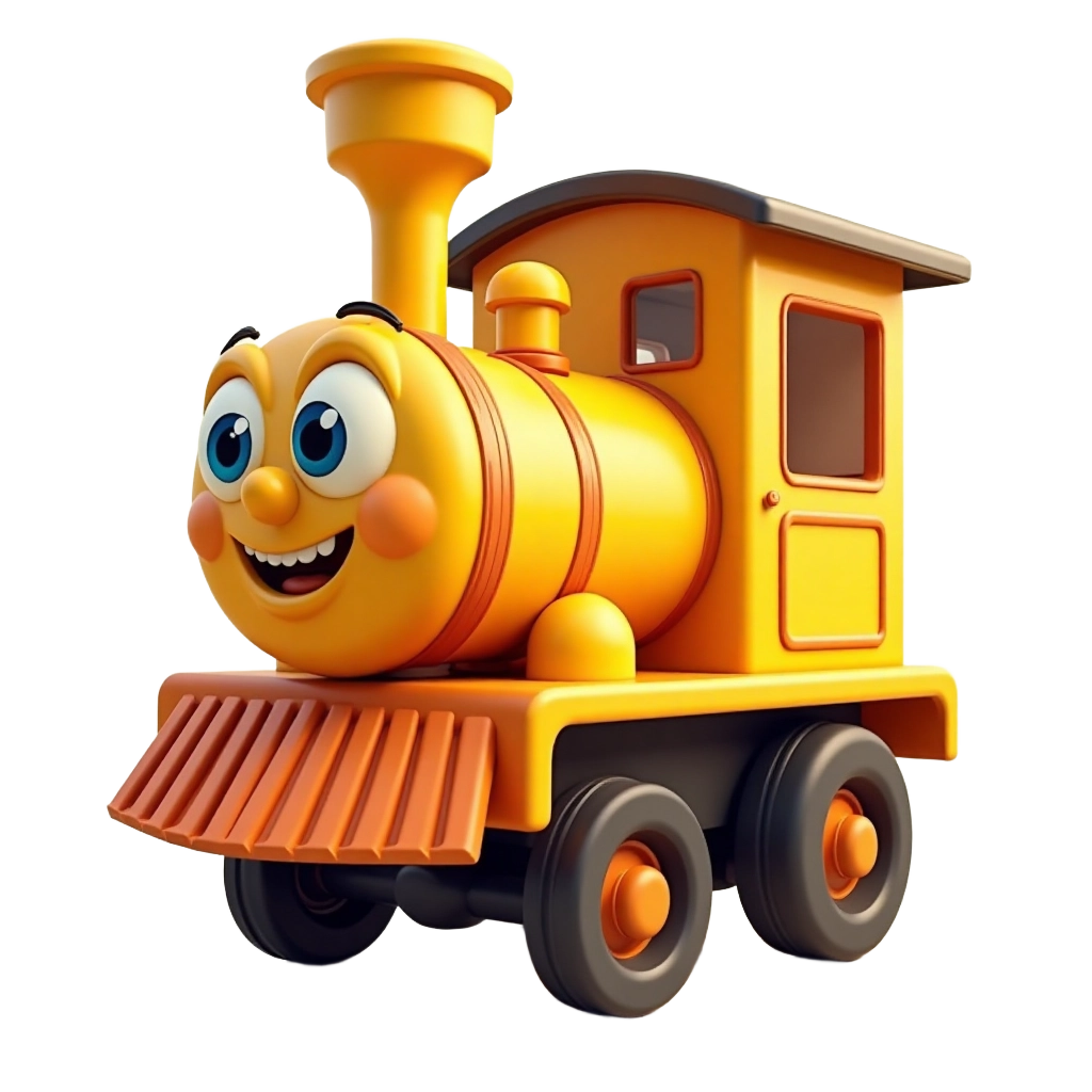 Cheerful Cartoon Train