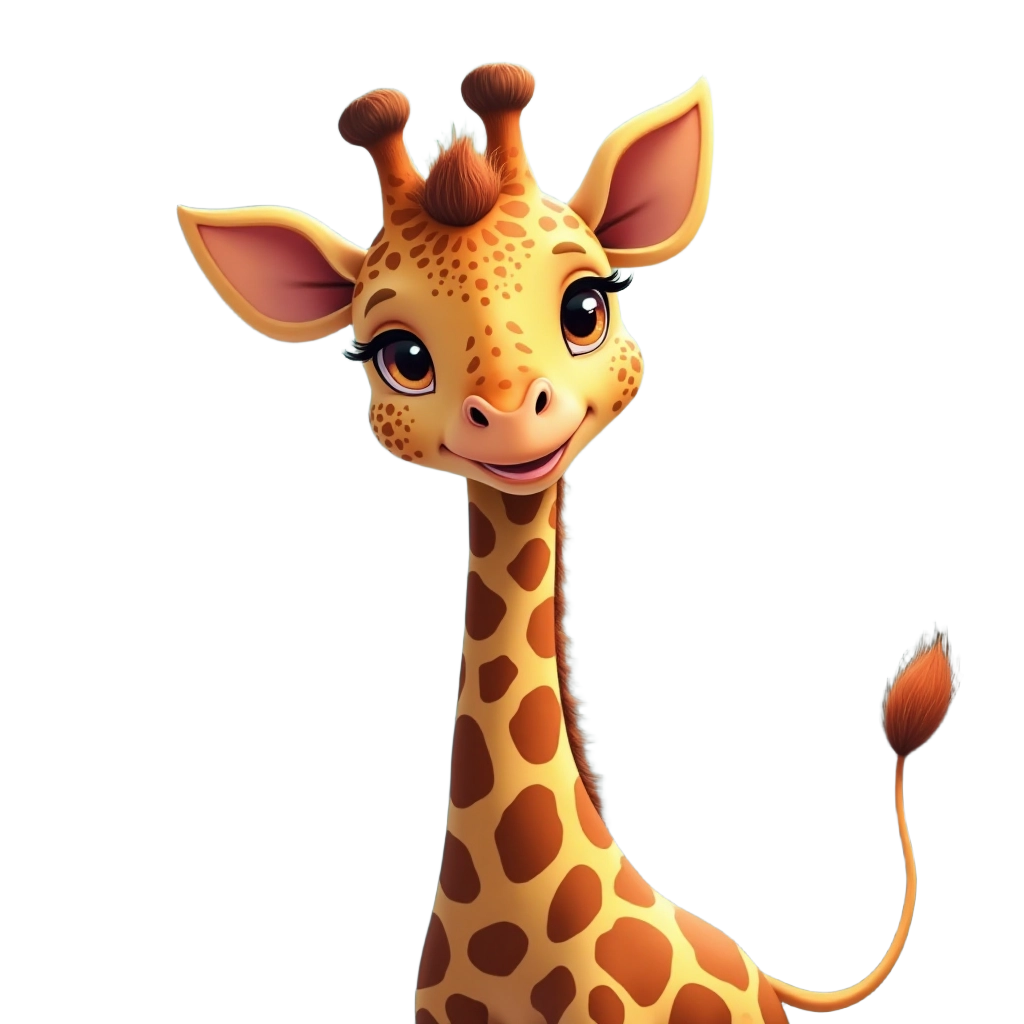 Adorable Giraffe Illustration