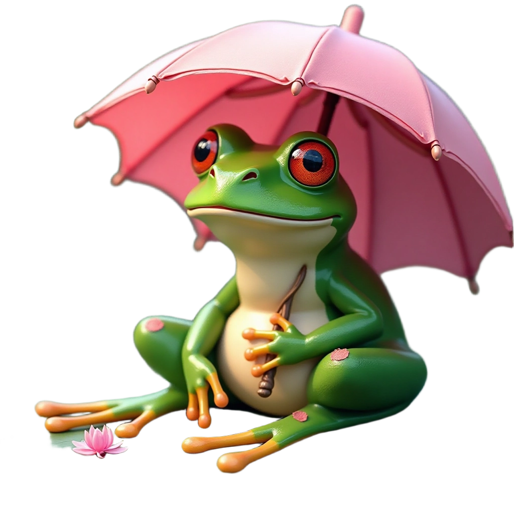 Frog with Umbrella