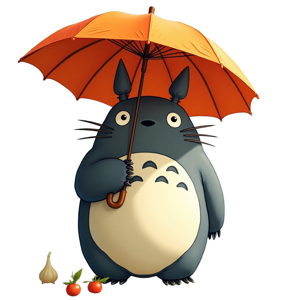 Totoro with Umbrella