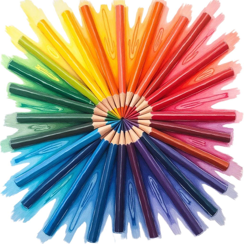 Colorful Pencil Wheel