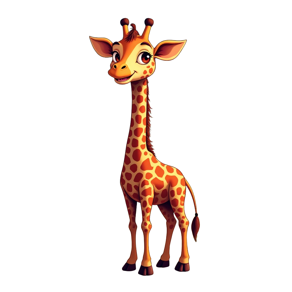 Cartoon Giraffe Illustration