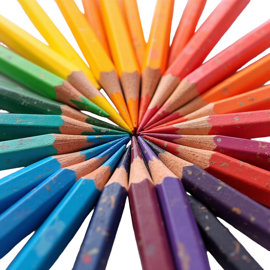 Colorful Pencil Wheel