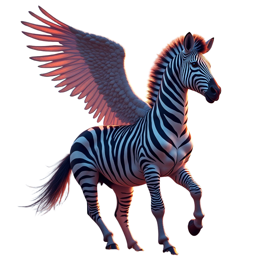 Winged Zebra Pegasus