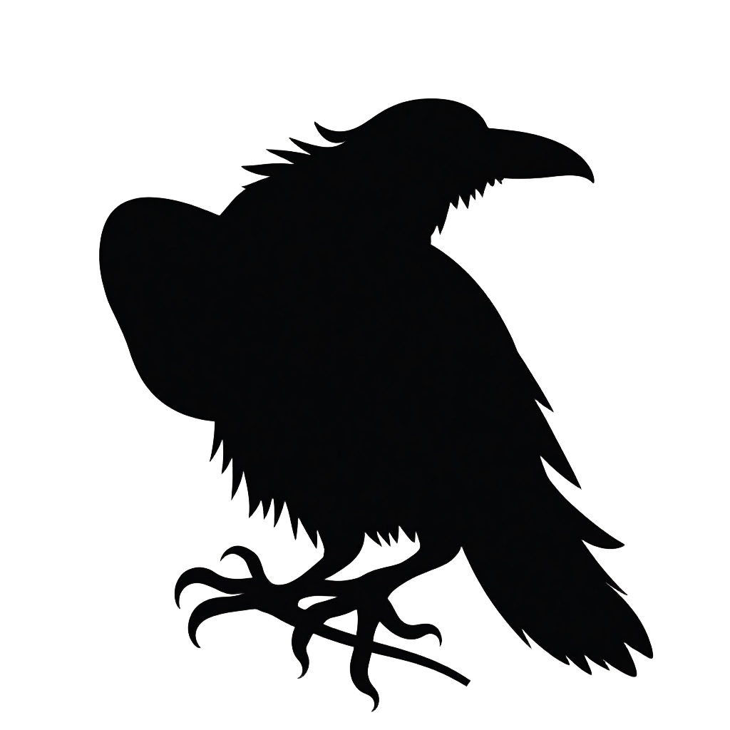 Elegant Raven Silhouette