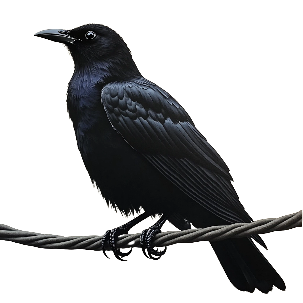 Elegant Crow on a Wire