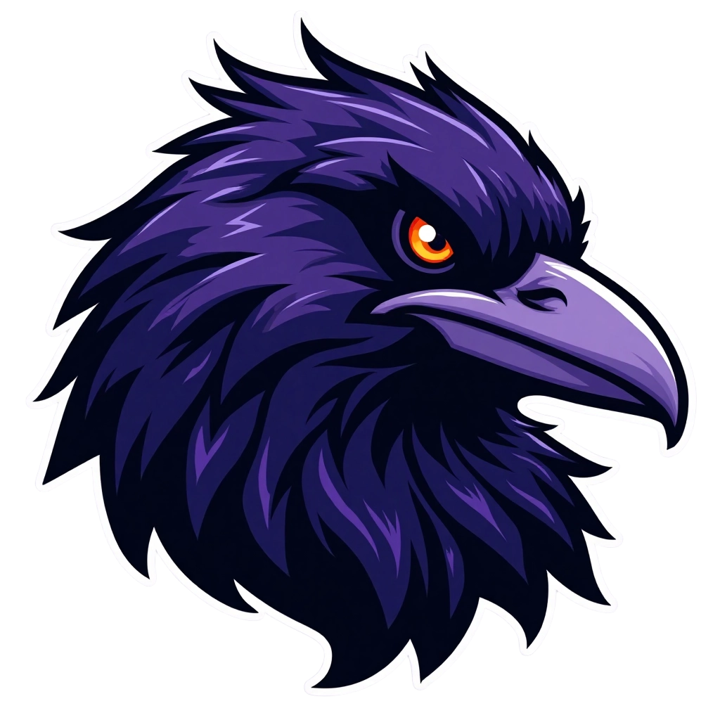 Majestic Raven Mascot