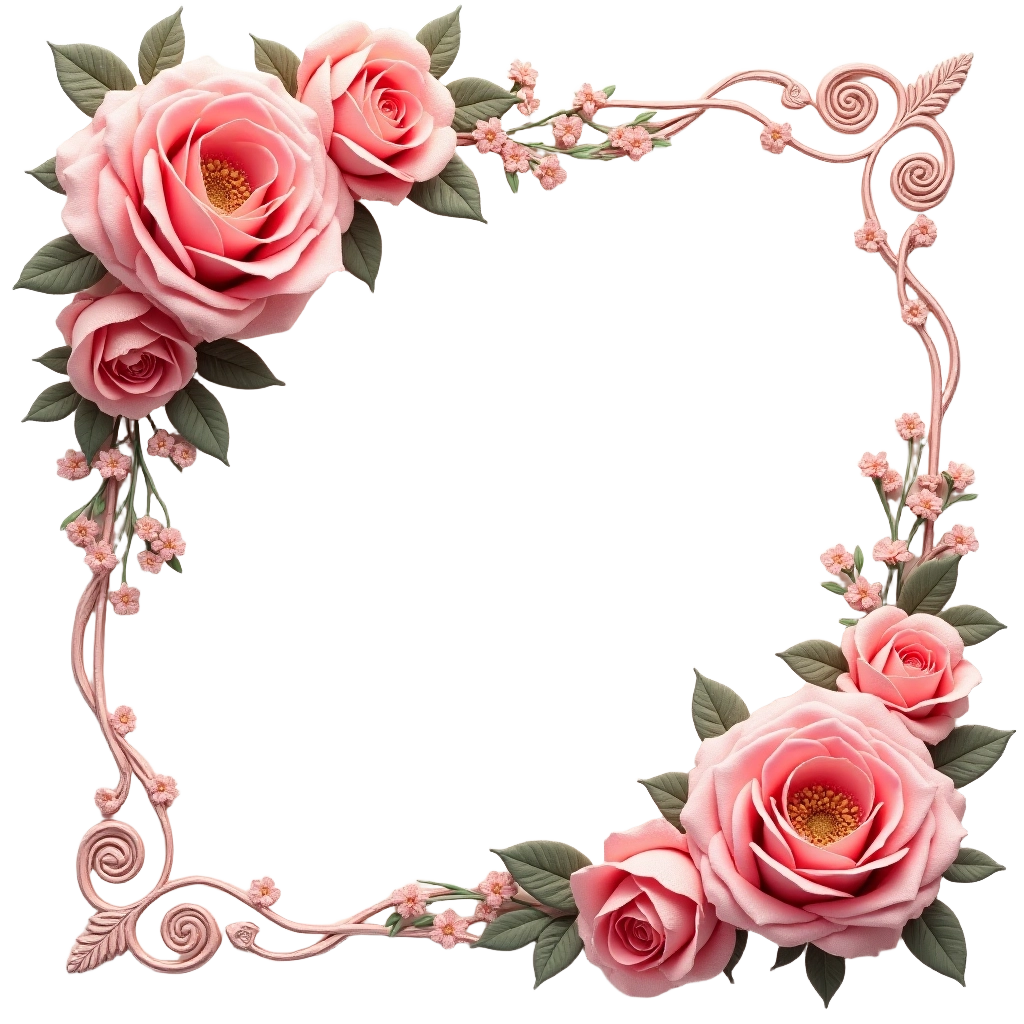 Elegant Floral Frame