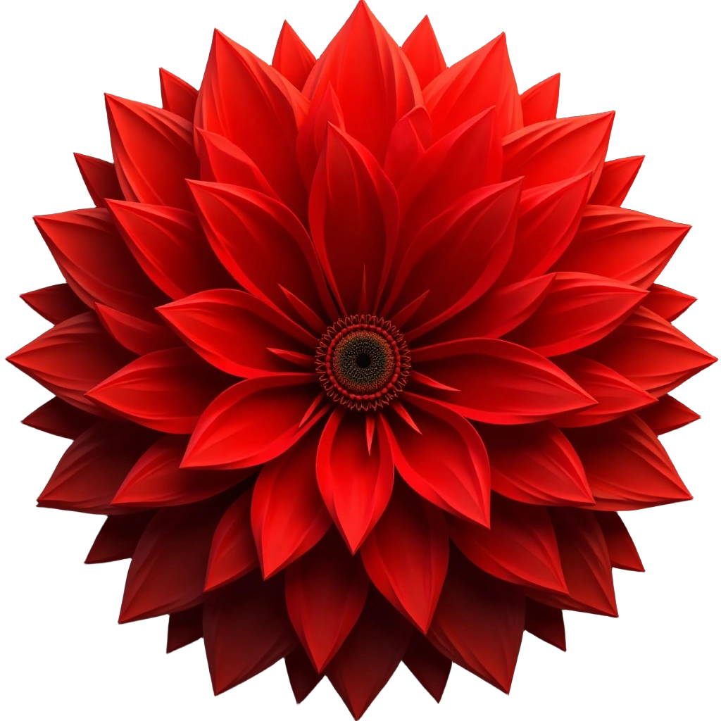 Red Dahlia Flower