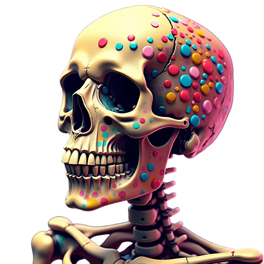 Colorful Skull Art