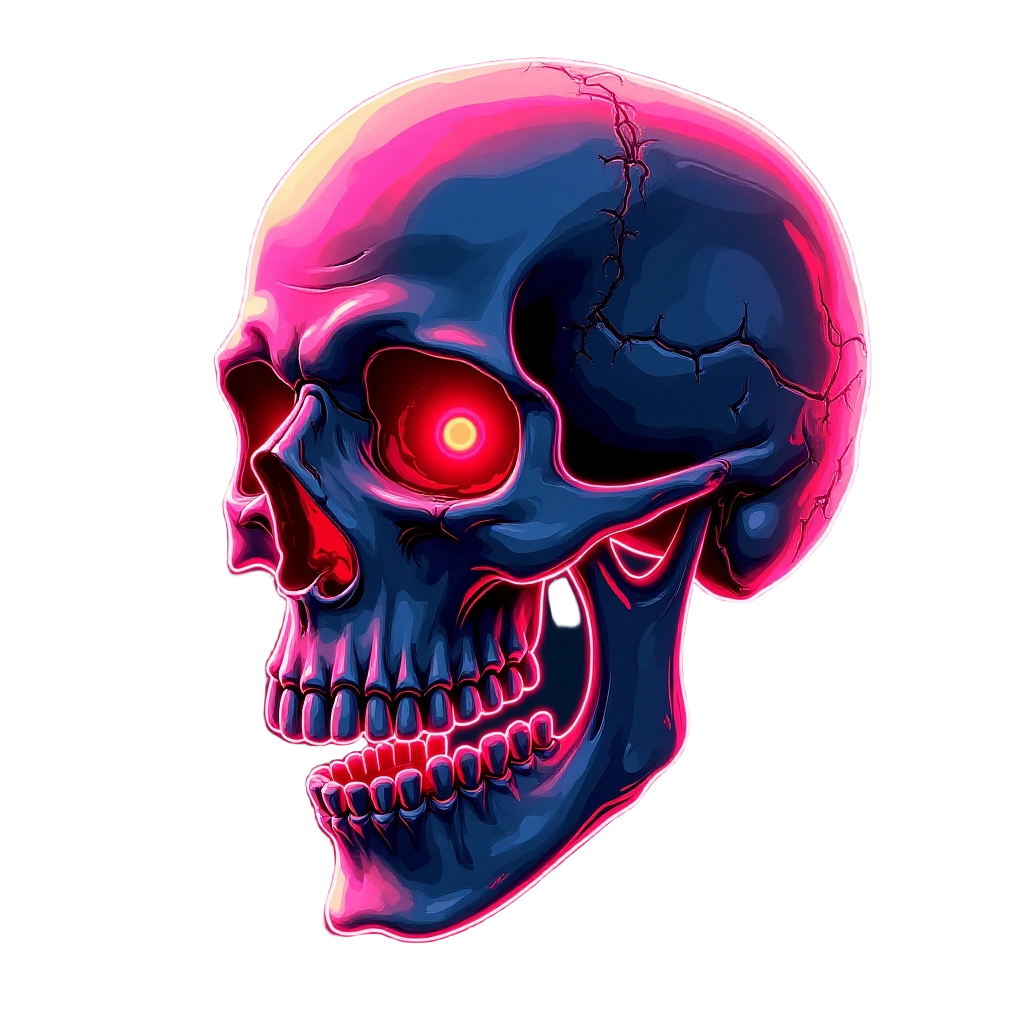 Neon Skull