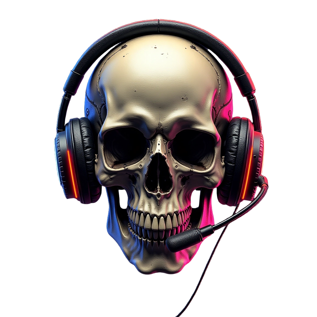 Gaming Skull with Headset