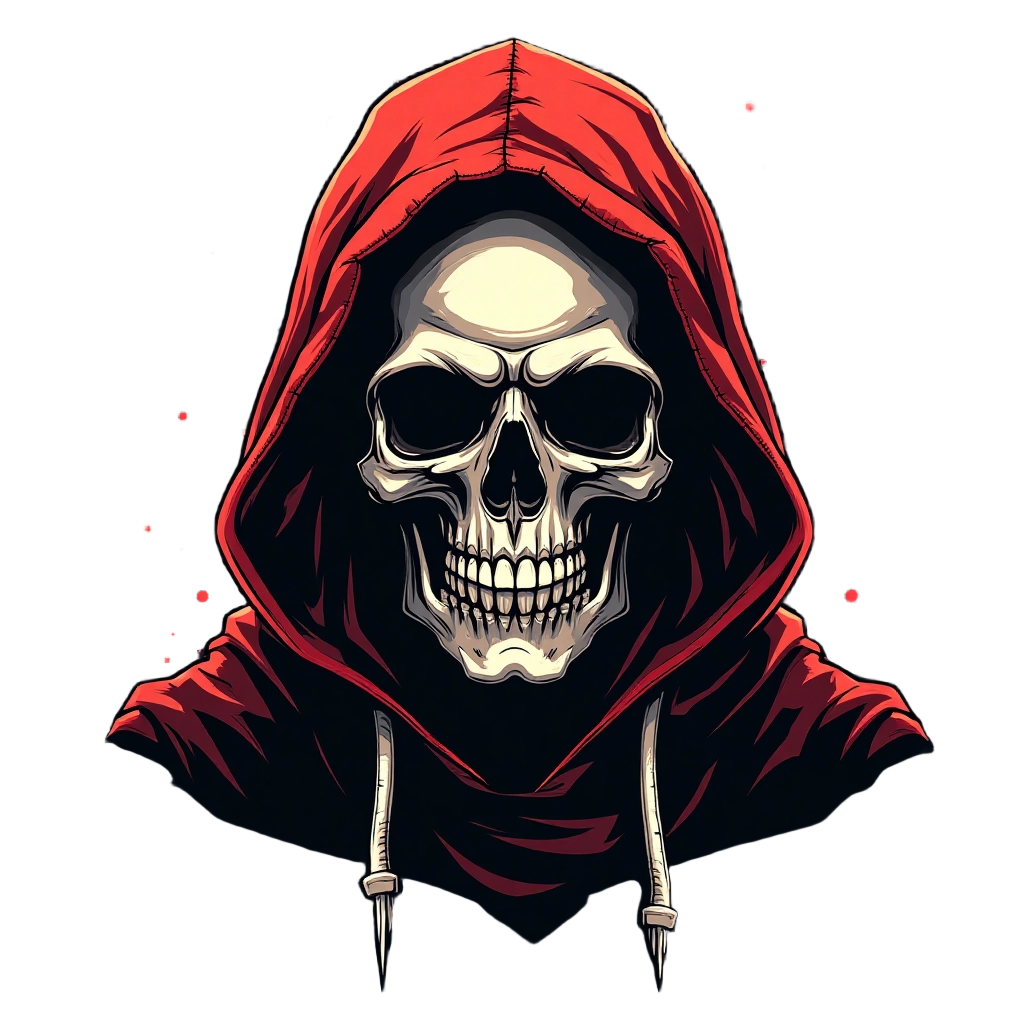 Red Hooded Skull