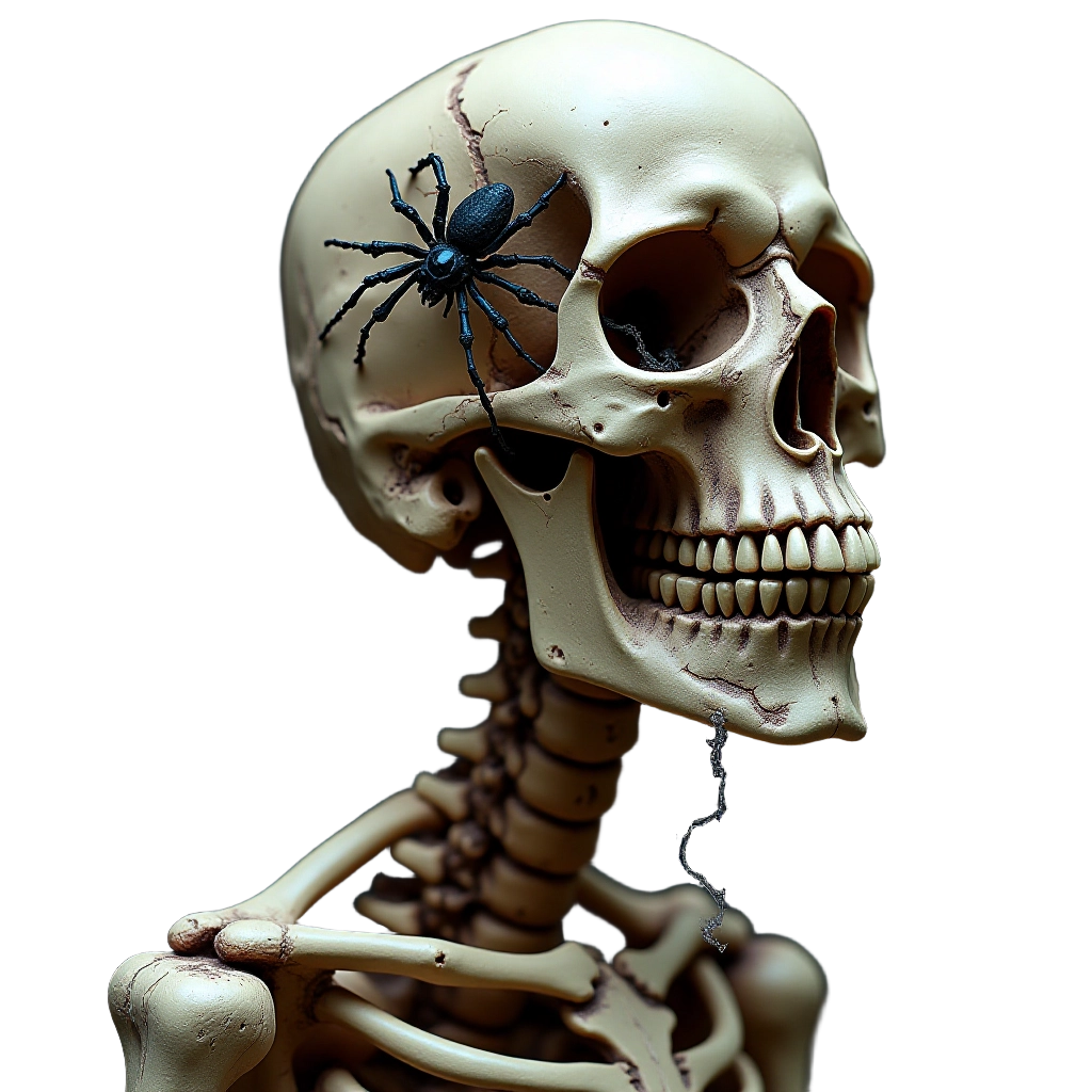 Spider on a Skull