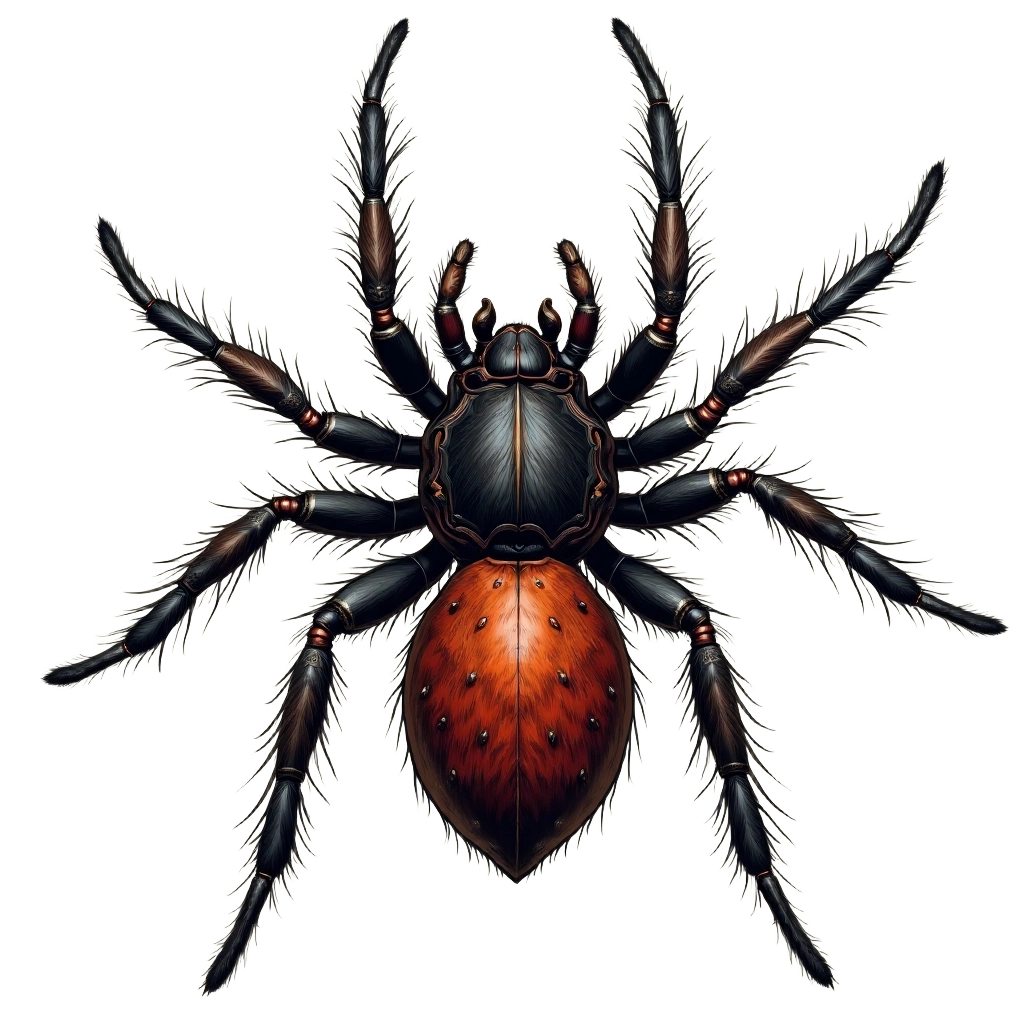 Hairy Spider Illustration