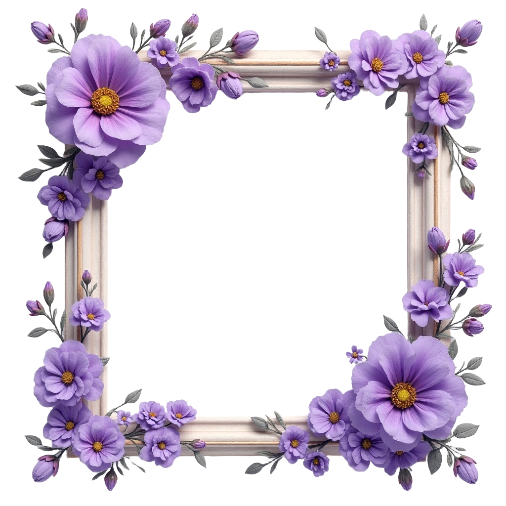 Elegant Floral Frame