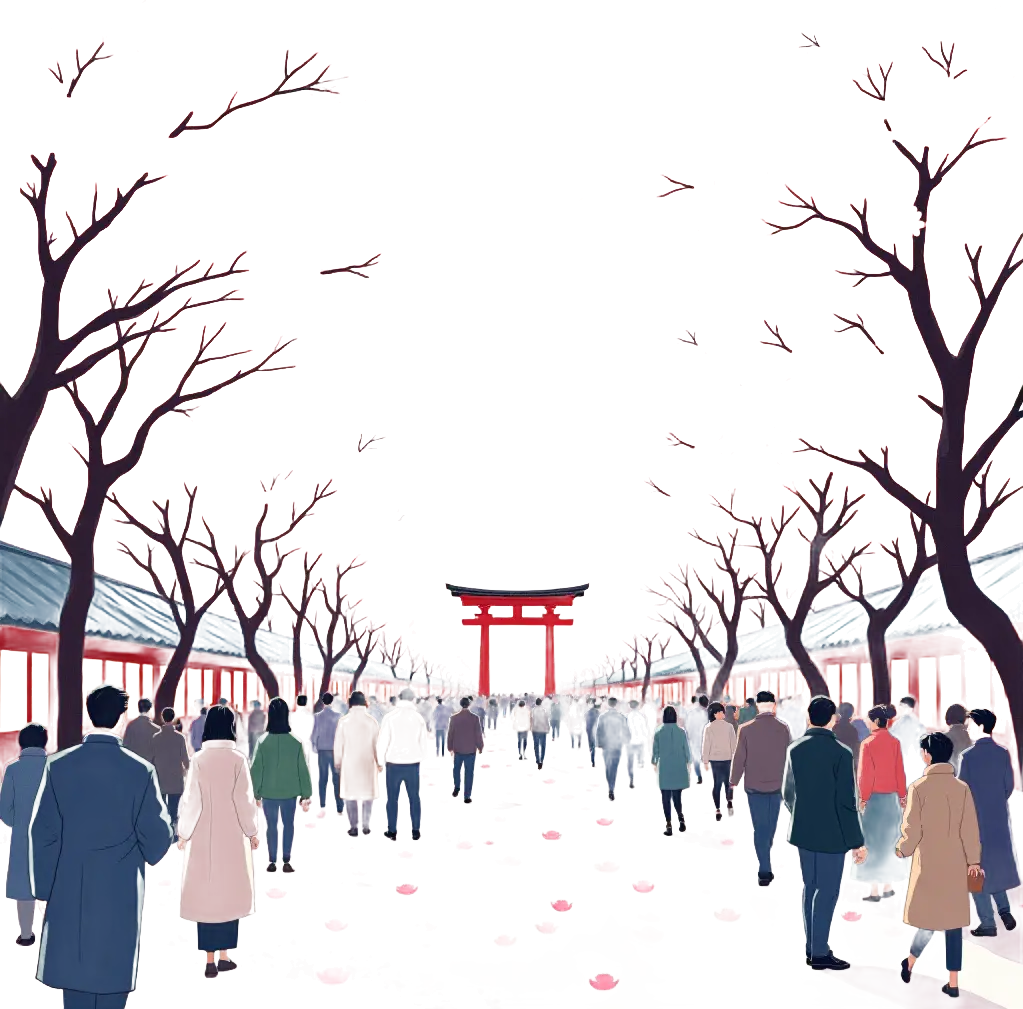 Cherry Blossom Festival at Night