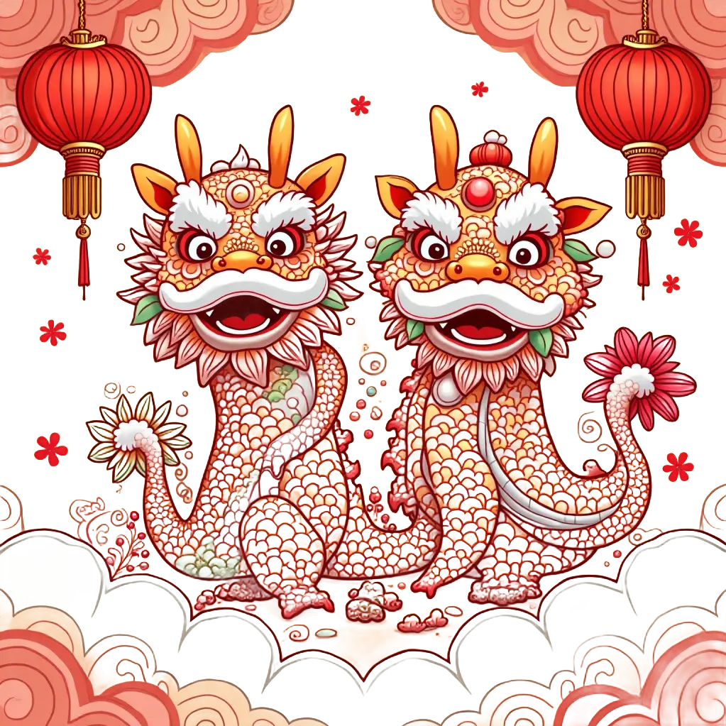 Traditional Chinese Dragon Dance