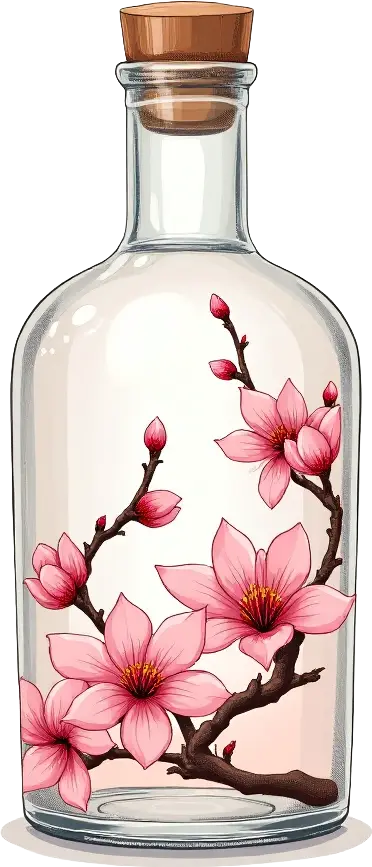 Cherry Blossoms in a Bottle