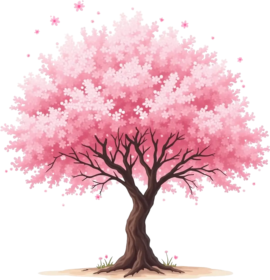 Blossoming Sakura Tree