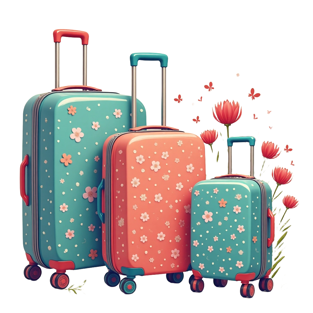 Floral Suitcases