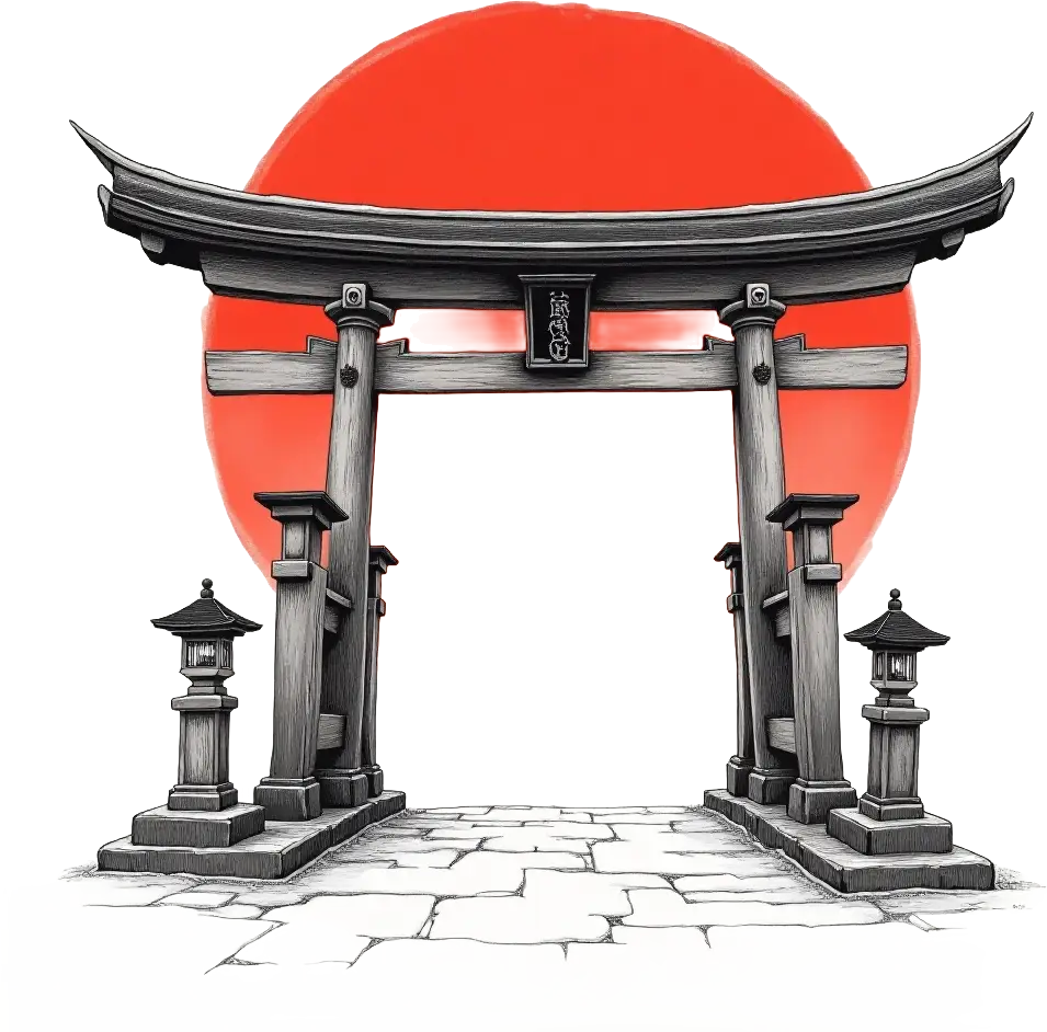 Traditional Japanese Torii Gate