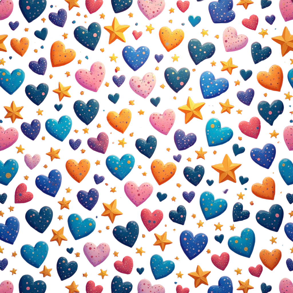 Starry Hearts Pattern